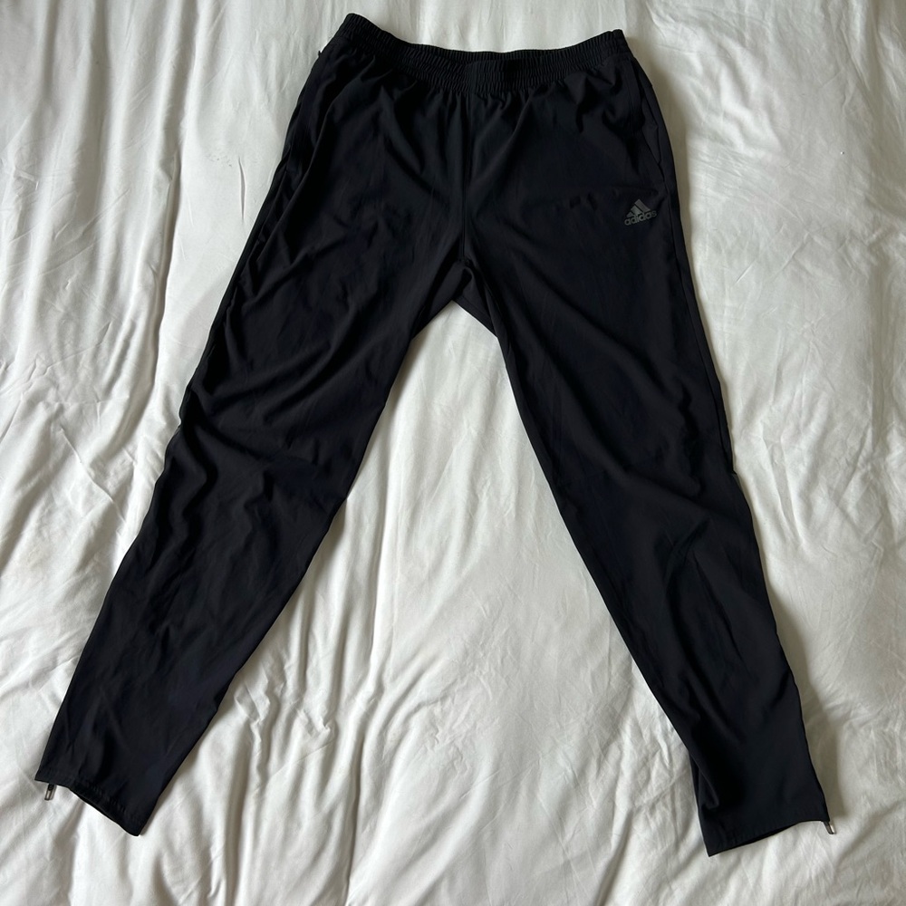 🖤 Adidas Running Track Pants – Black (Size Large)